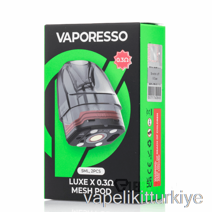 Vape Türkiye Vaporesso Luxe X Yedek Pod 0.3ohm Luxe X Pod